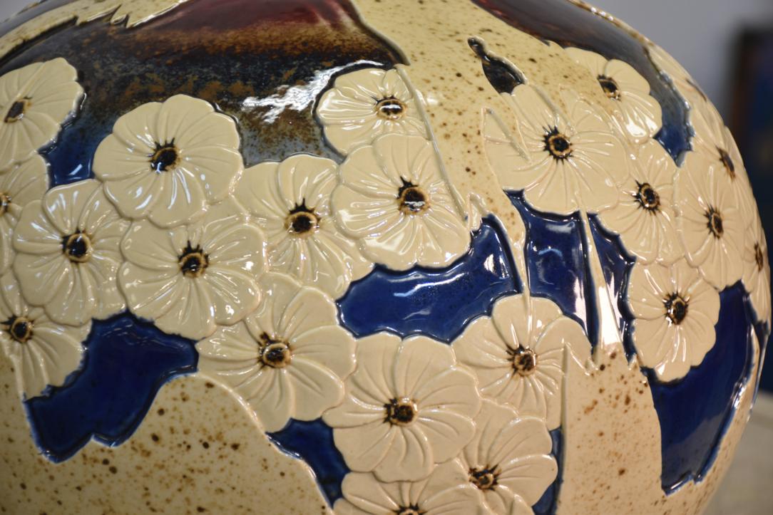 Japanese Cherry Blossom Vase Width:310mm - Image 2