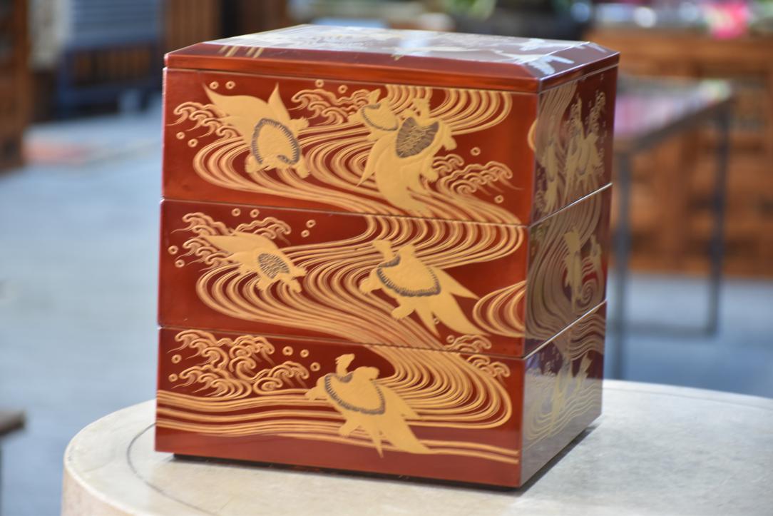Japanese Maki-E Lacquered Jubako