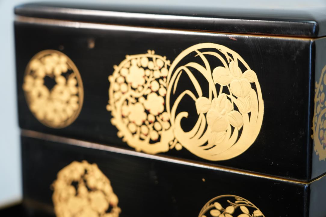 Japanese Black Lacquered Jubako Width:320mm - Image 3