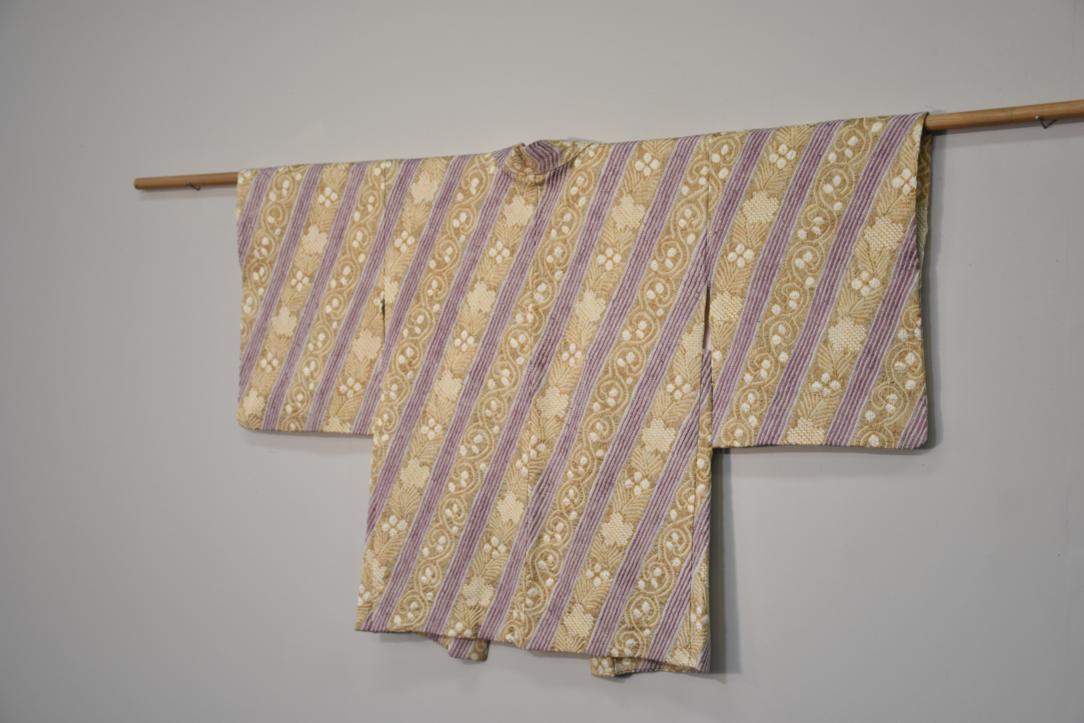 Japanese Vintage Silk Shibori Haori c;1950-70's