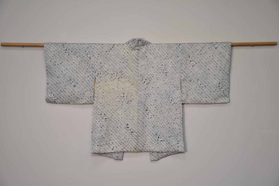 Japanese Vintage Silk Shibori Haori c;1950-70's