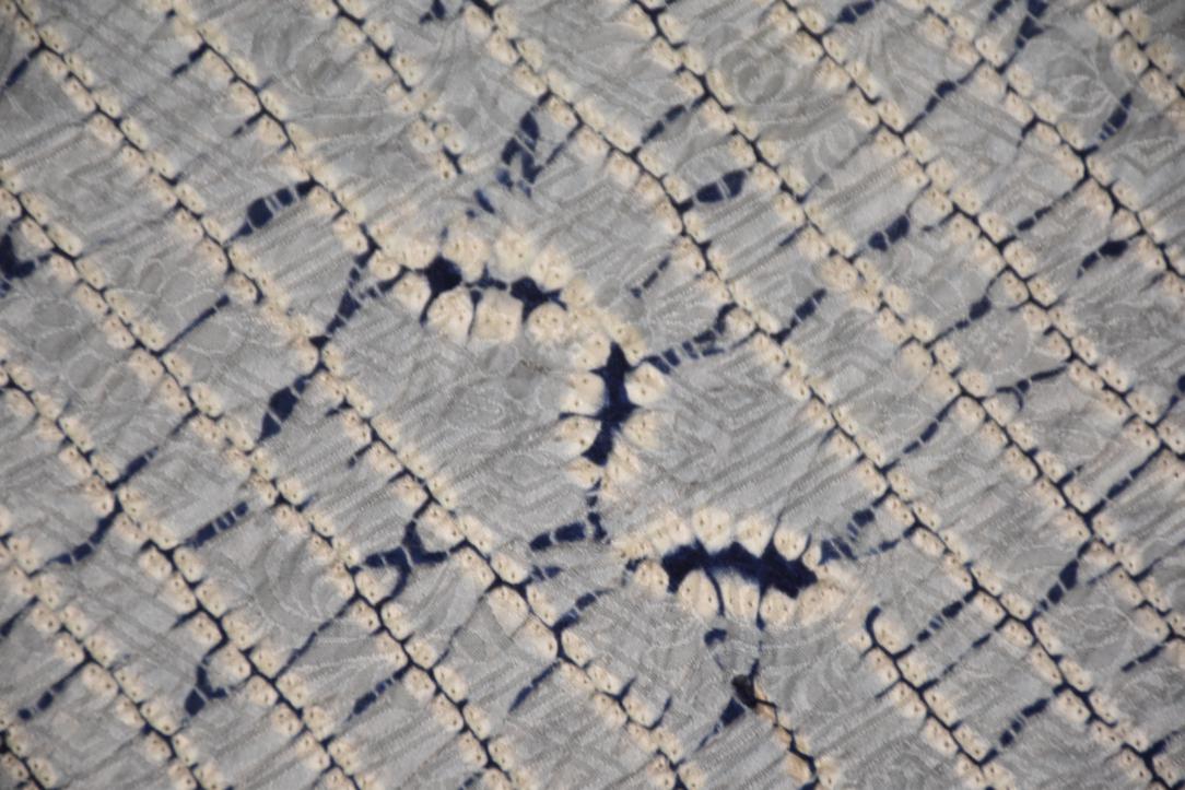 Japanese Vintage Silk Shibori Haori c;1950-70's