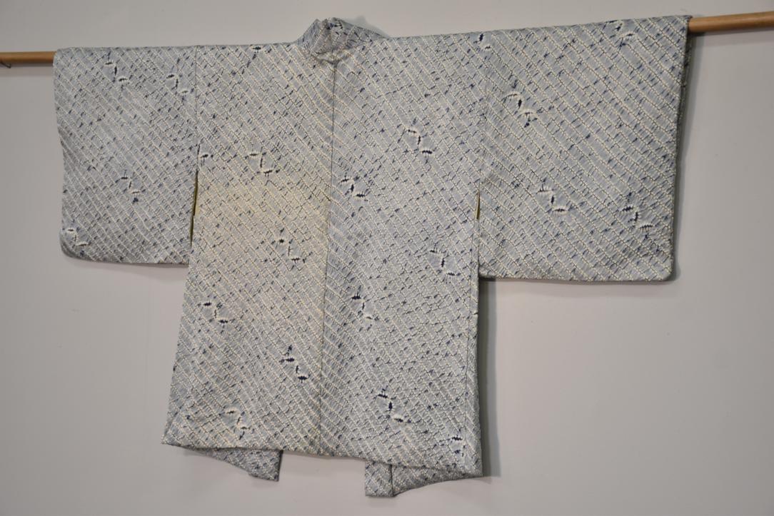 Japanese Vintage Silk Shibori Haori c;1950-70's