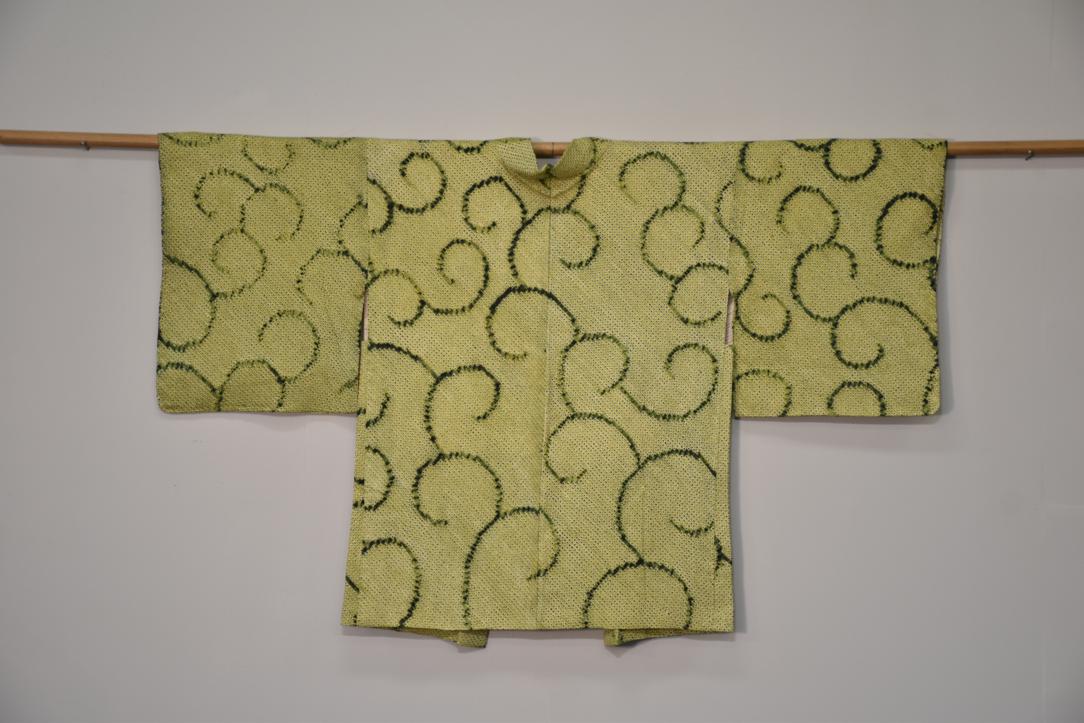 Japanese Vintage Silk Shibori Haori c;1950-70's