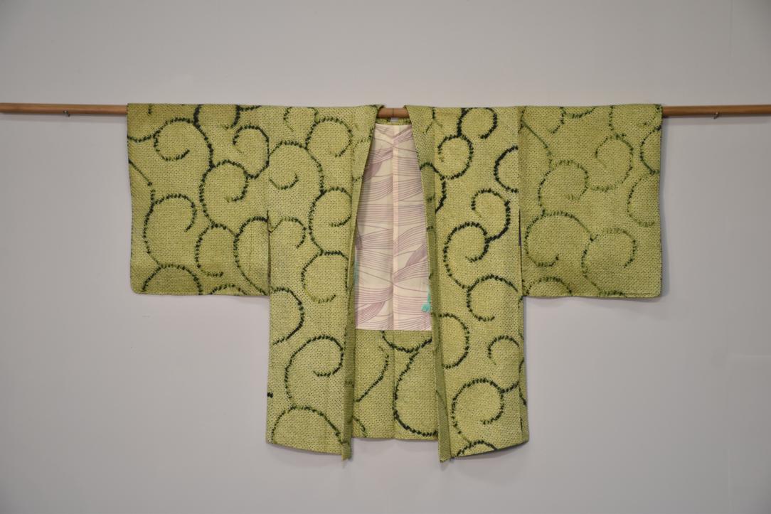Japanese Vintage Silk Shibori Haori c;1950-70's