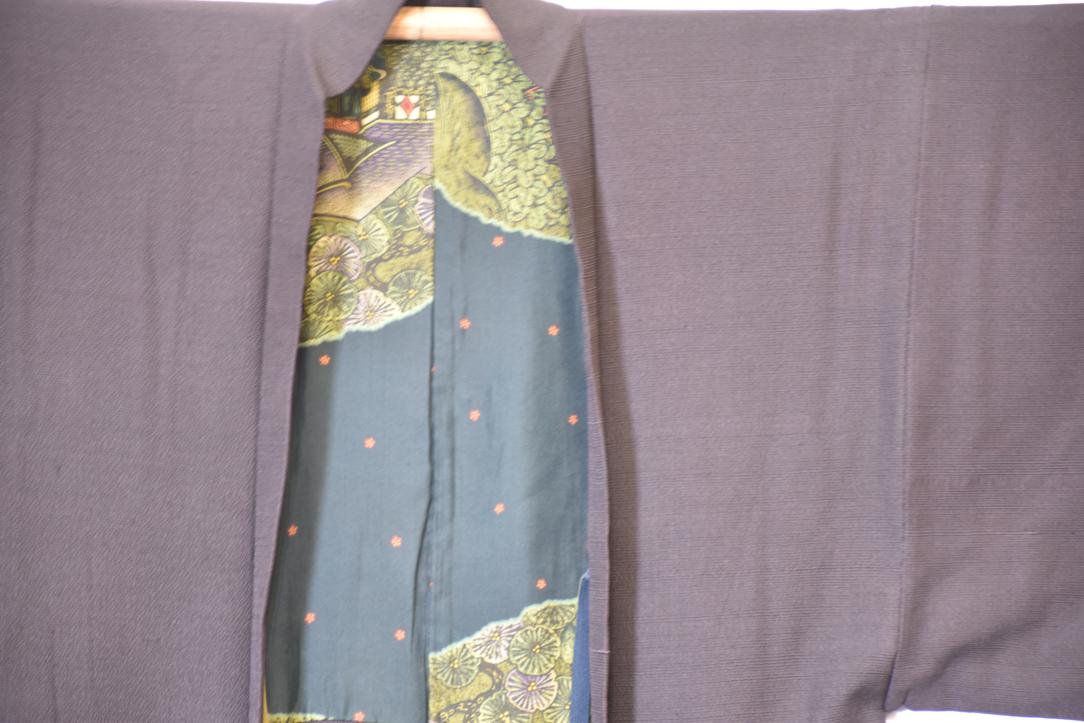 Japanese Vintage Man's Silk Haori Jacket