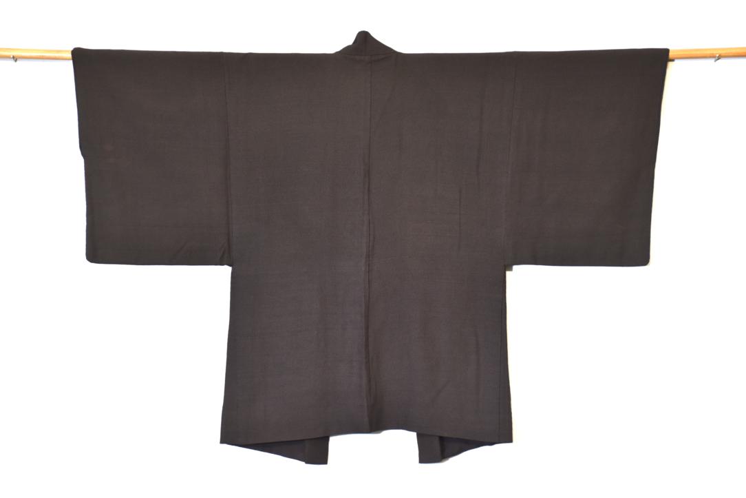 Japanese Vintage Man's Silk Haori Jacket