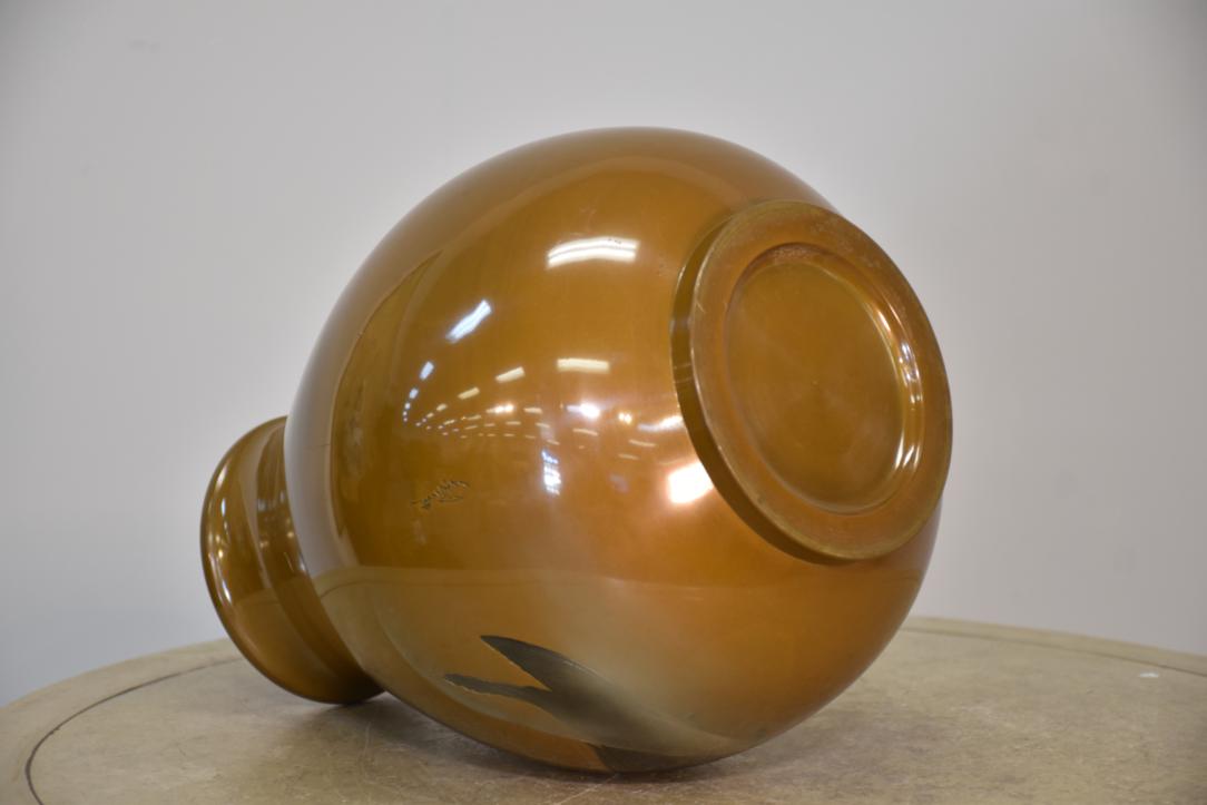 Japanese Bronze Koi Vase Height:300mm - Image 3