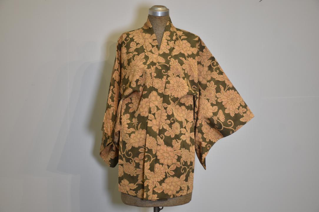 Flower Power Japanese Silk Vintage Haori Jacket - Image 4
