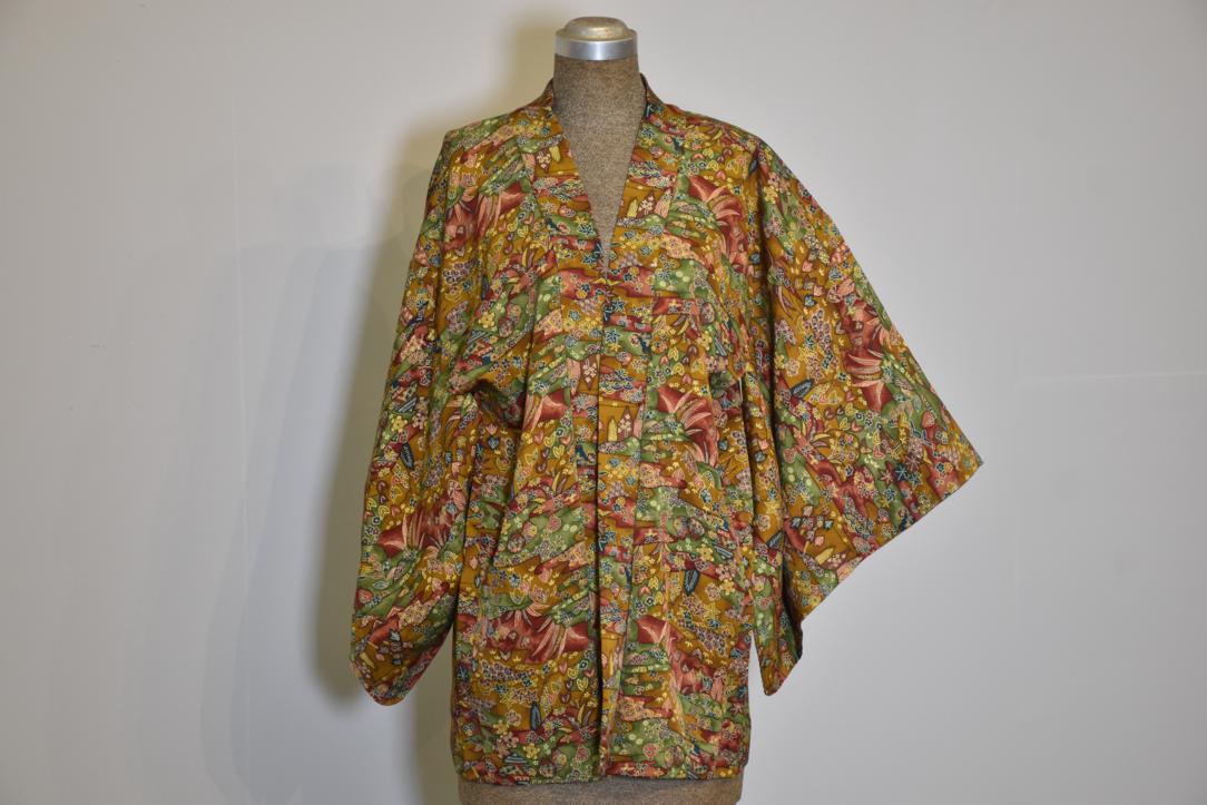 Nature Wonderland Silk Vintage Haori Jacket - Image 4