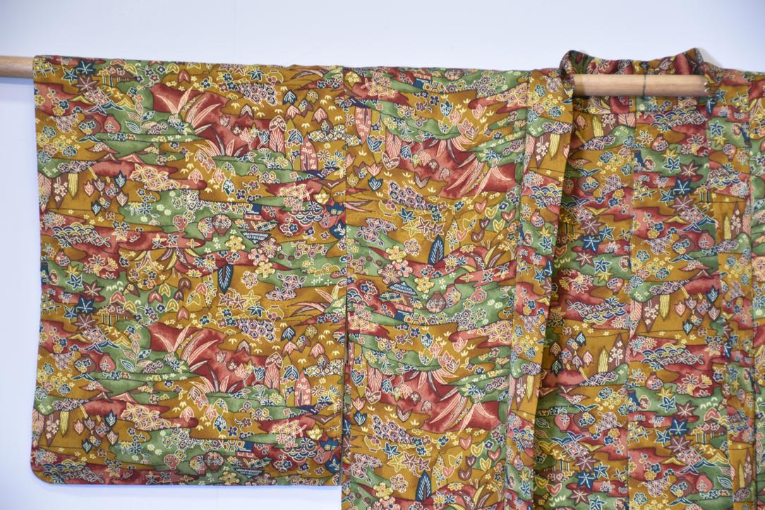 Nature Wonderland Silk Vintage Haori Jacket - Image 3
