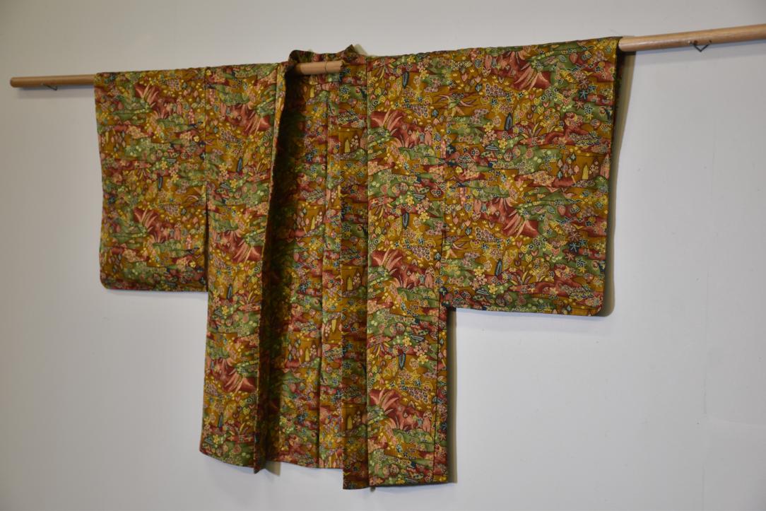 Nature Wonderland Silk Vintage Haori Jacket - Image 5