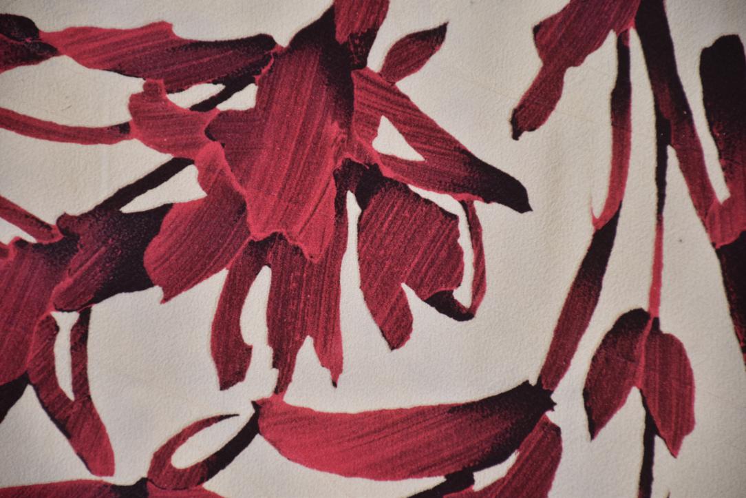 Oriental Lily Japanese Vintage Silk Haori Jacket - Image 2