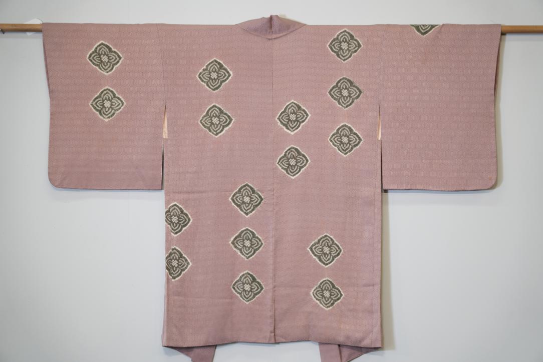 Jacquard Silk Shibori Vintage Haori Jacket - Image 5