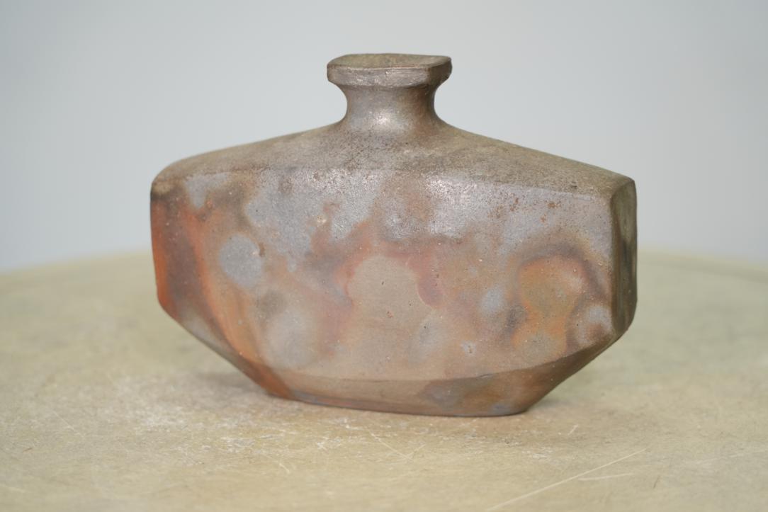 Japanese Bizen Pottery Vase with a Box Width:215mm