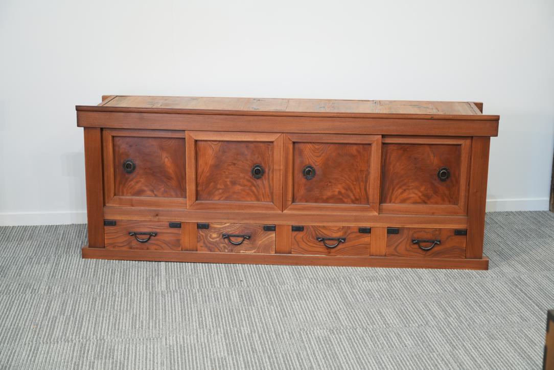 Japanese Elm Wood Mizuya Dansu Sideboard Width:1845mm
