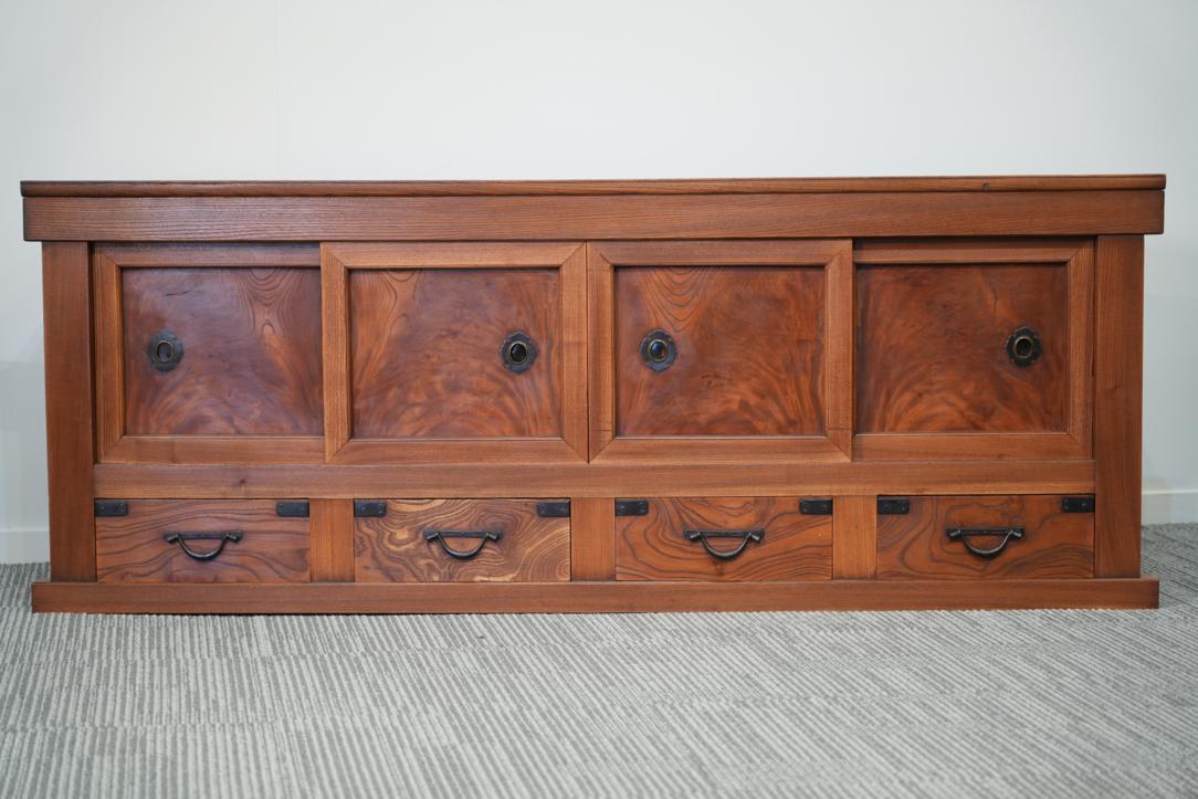 Japanese Elm Wood Mizuya Dansu Sideboard Width:1845mm - Image 8
