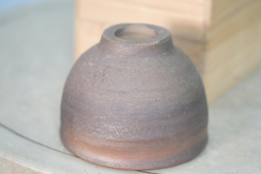 Bizen Chawan Tea Bowl in a Wooden box Width:135mm - Image 8