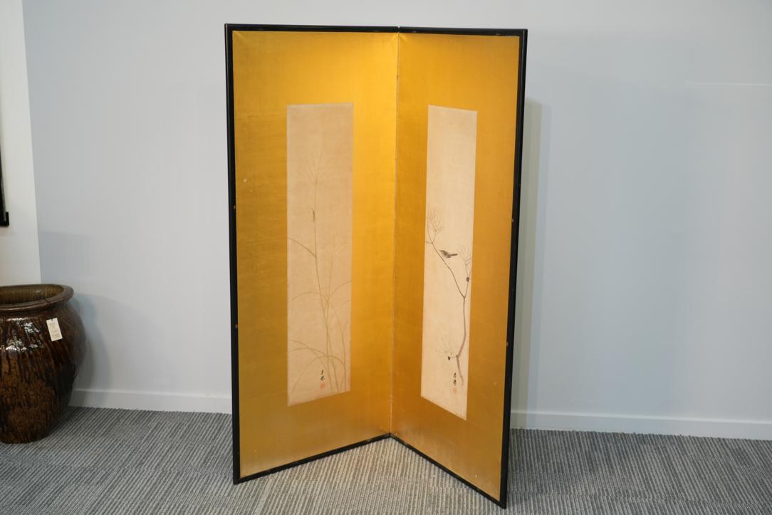 Japanese Antique 2 panel screen