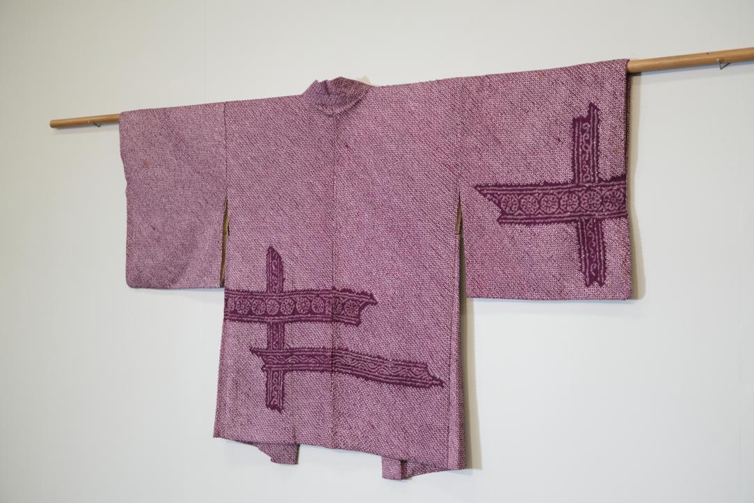 Silk Shibori Haori Jacket - Image 5