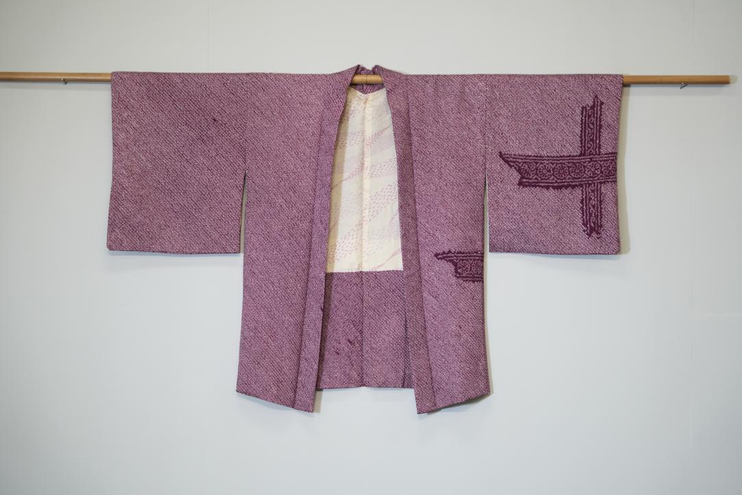 Silk Shibori Haori Jacket - Image 4