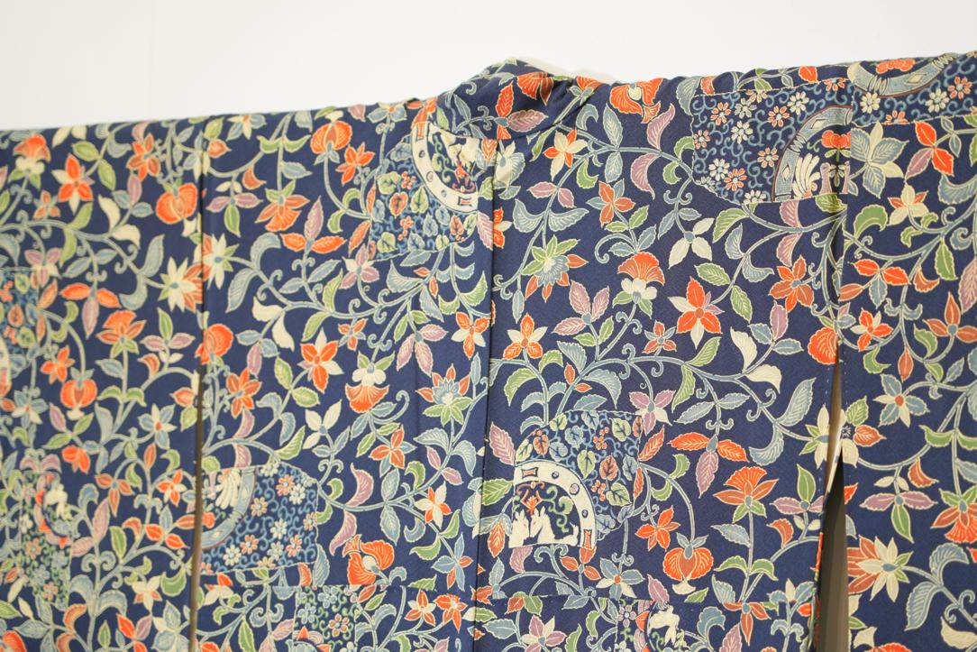Blue Pizzazz Japanese Silk Kimono - Image 6