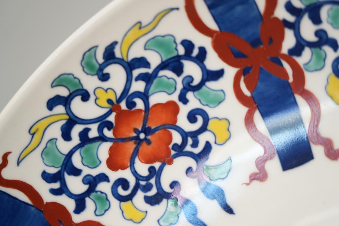Large Japanese Nabeshima Style Plate Width:455mm - Image 2