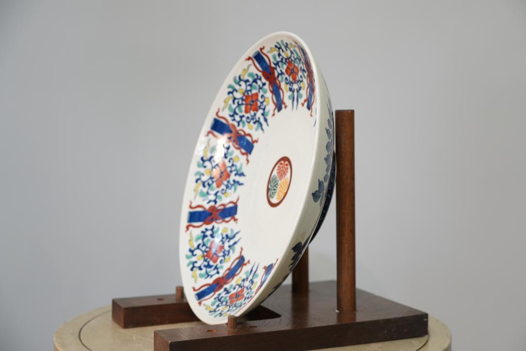 Large Japanese Nabeshima Style Plate Width:455mm - Image 8