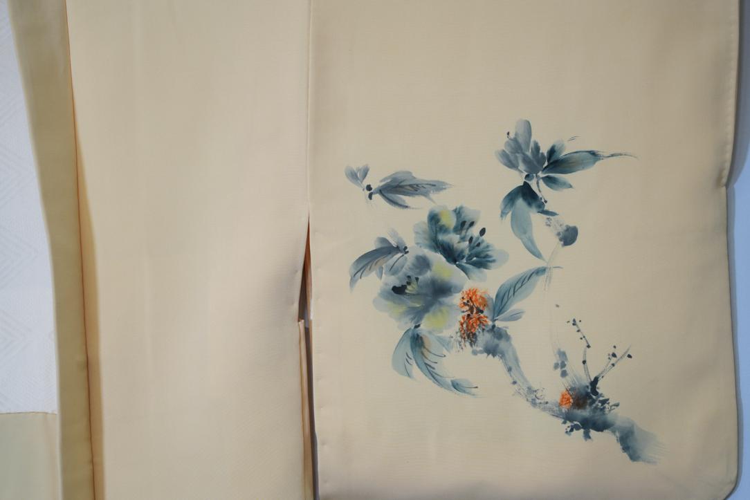 Whipped Butter Yellow Vintage Silk Haori Jacket - Image 11