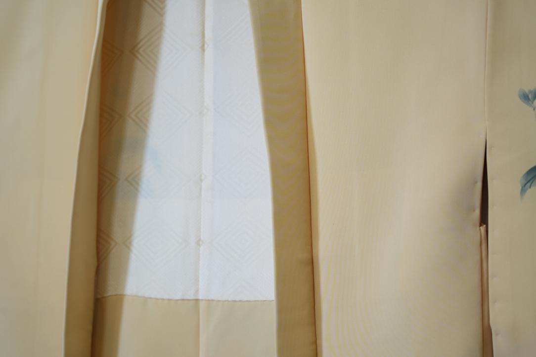 Whipped Butter Yellow Vintage Silk Haori Jacket - Image 10