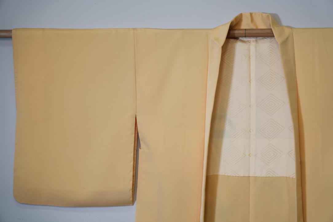 Whipped Butter Yellow Vintage Silk Haori Jacket - Image 8