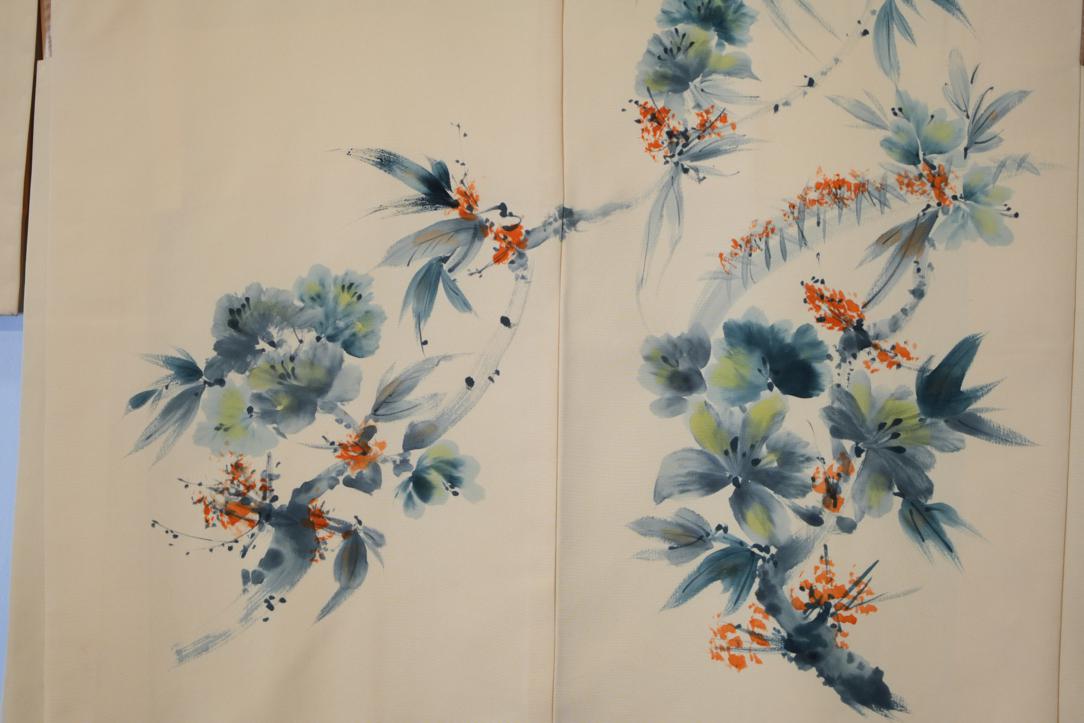 Whipped Butter Yellow Vintage Silk Haori Jacket - Image 4