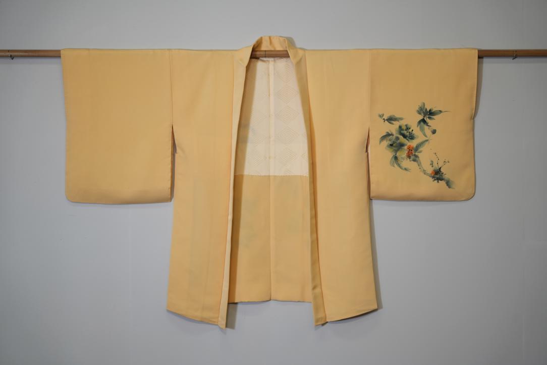 Whipped Butter Yellow Vintage Silk Haori Jacket