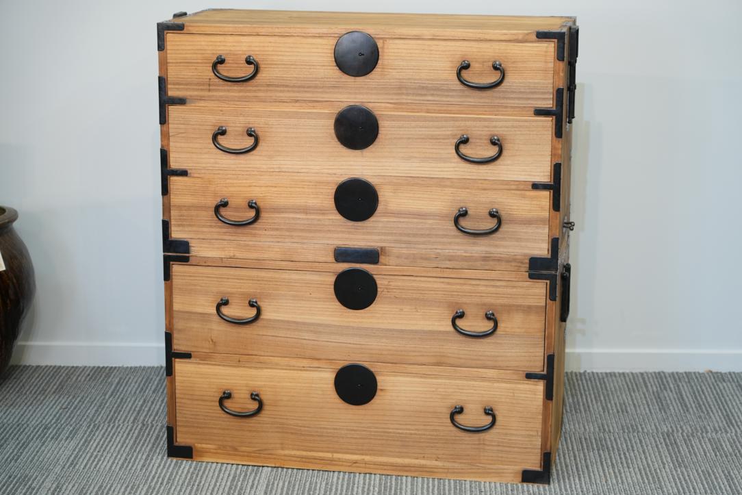 Antique 2 Section Isho Dansu (Clothing Chest) Width:940mm