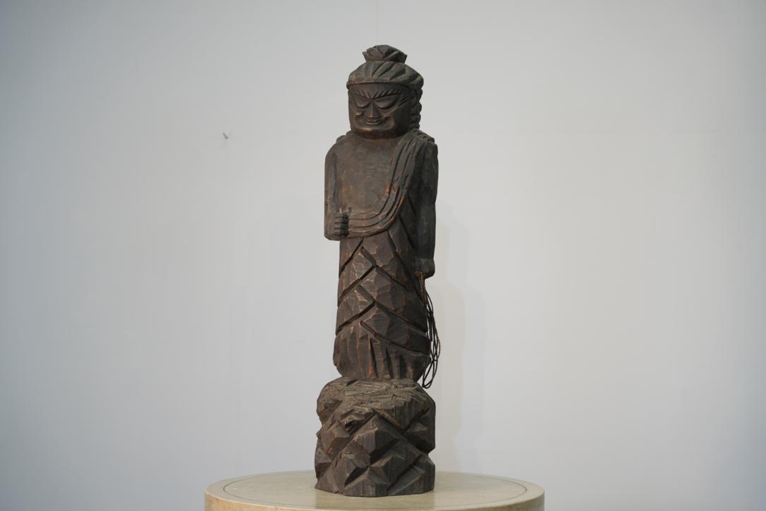 Enku Inspired Carved Monk Height:780mm