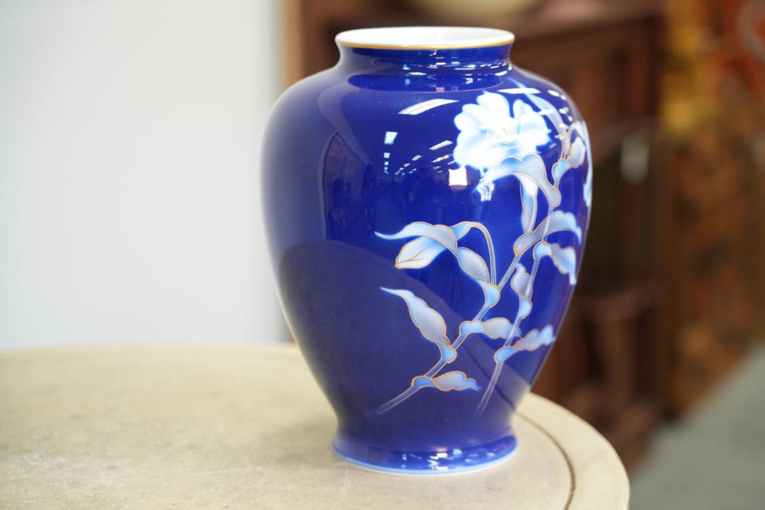 Fukugawa Pottery Vase:Width:195mm - Image 7
