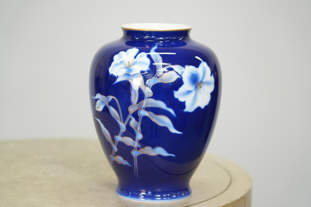 Fukugawa Pottery Vase:Width:195mm
