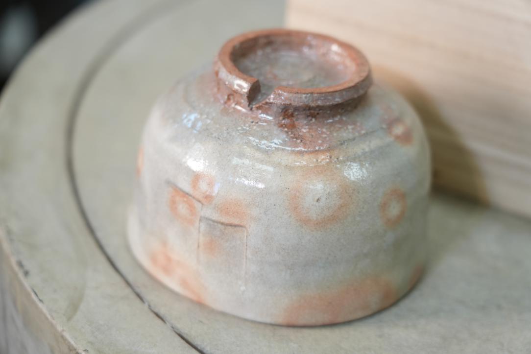 Japanese Hagi Pottery Chawan Tea Bowl Width:126mm - Image 4