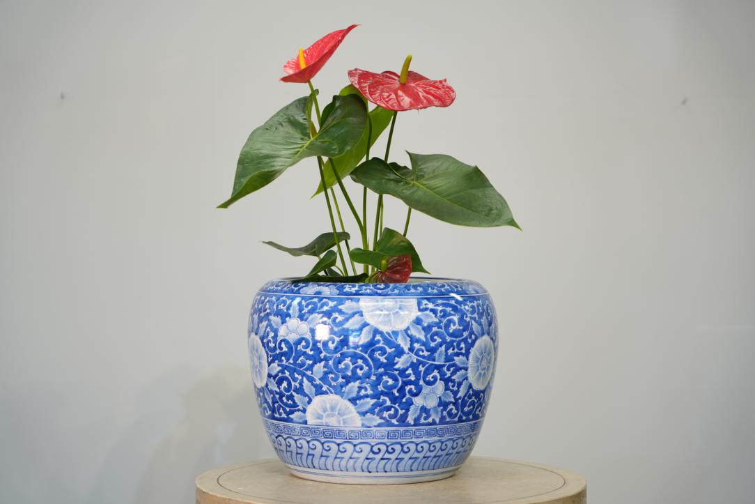 Blue and White Porcelain Hibachi