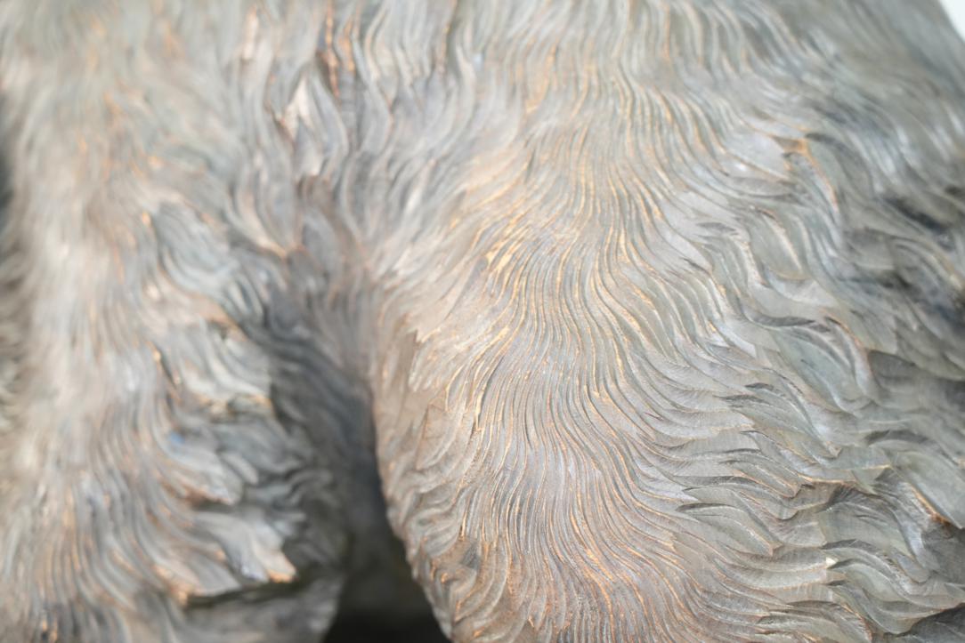 Carved Wooden Hokkaido Bear Width:640mm - Image 8