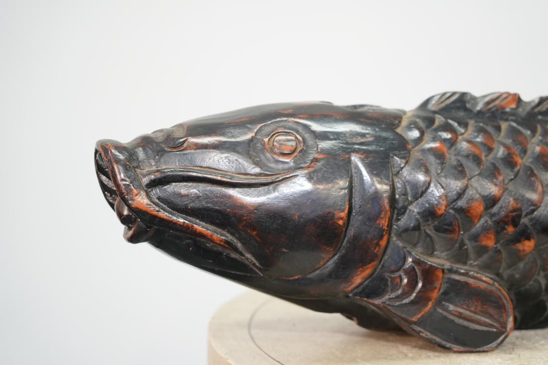 Japanese Lacquered Koi Sculpture Width:910mm - Image 5