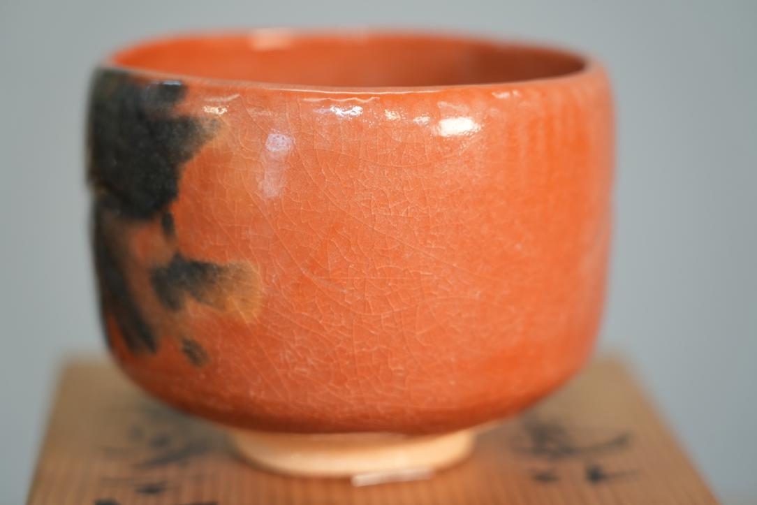 Aka Raku Chawan Tea Bowl Width:120mm - Image 6