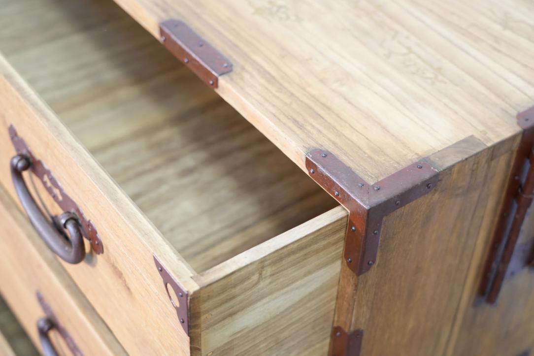 Japanese 2 section clothing chest