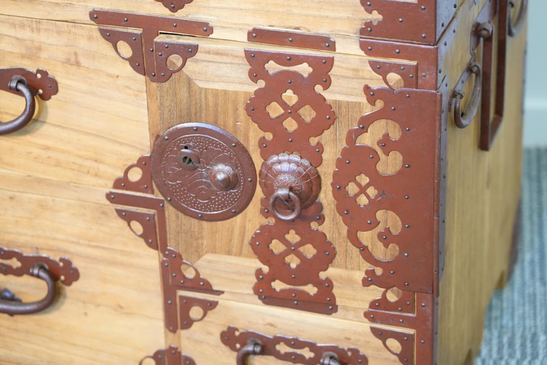 Japanese 2 section clothing chest
