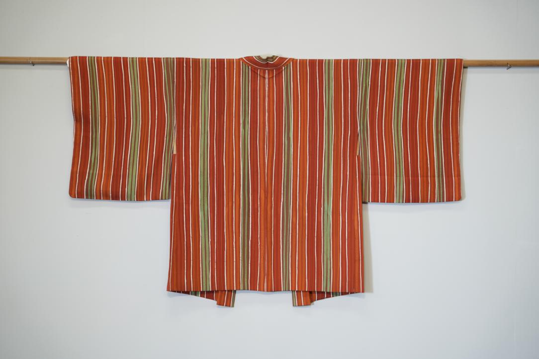 Silk striped Haori Jacket