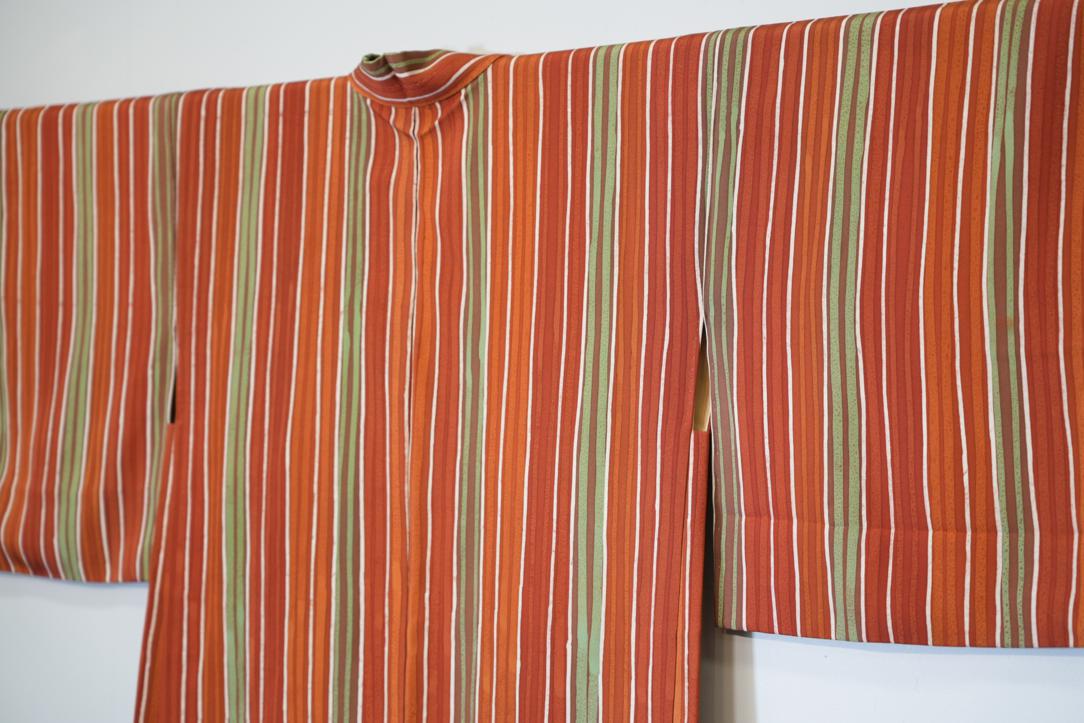 Silk striped Haori Jacket