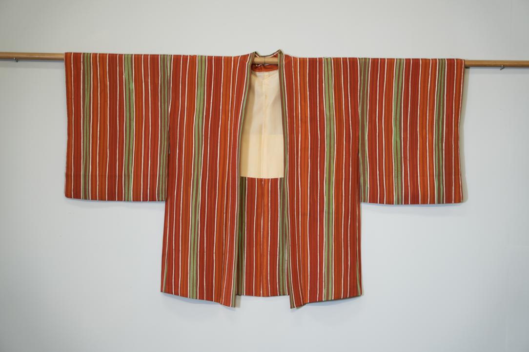 Silk striped Haori Jacket