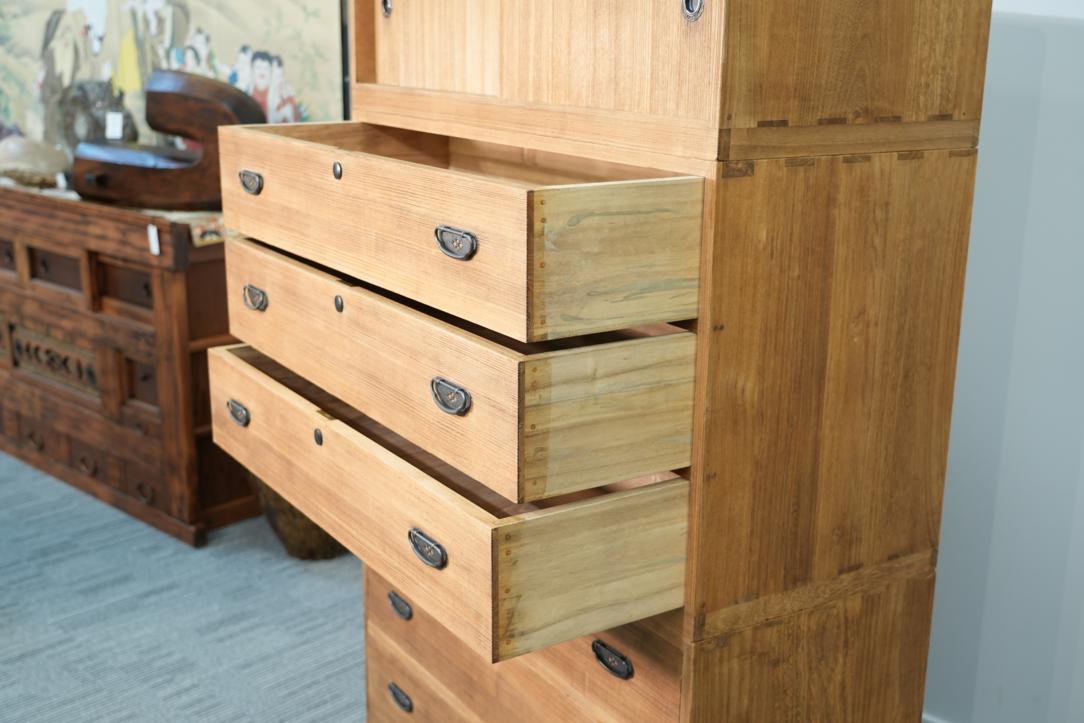 Japanese Vintage Kimono Obi Chest (3 Sections) Width:1000mm - Image 9