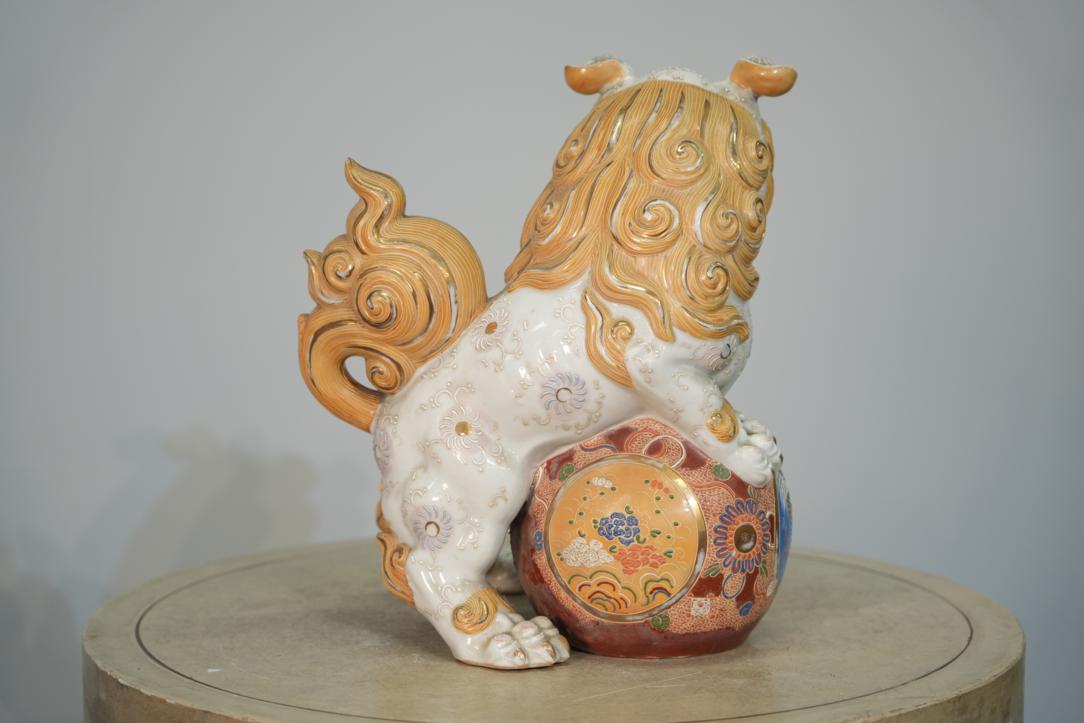 Kutani Pottery Shishi Width:300mm - Image 4
