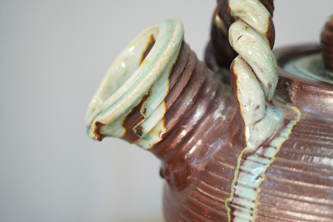 Large Shigaraki Pottery Teapot Width:300mm - Image 2